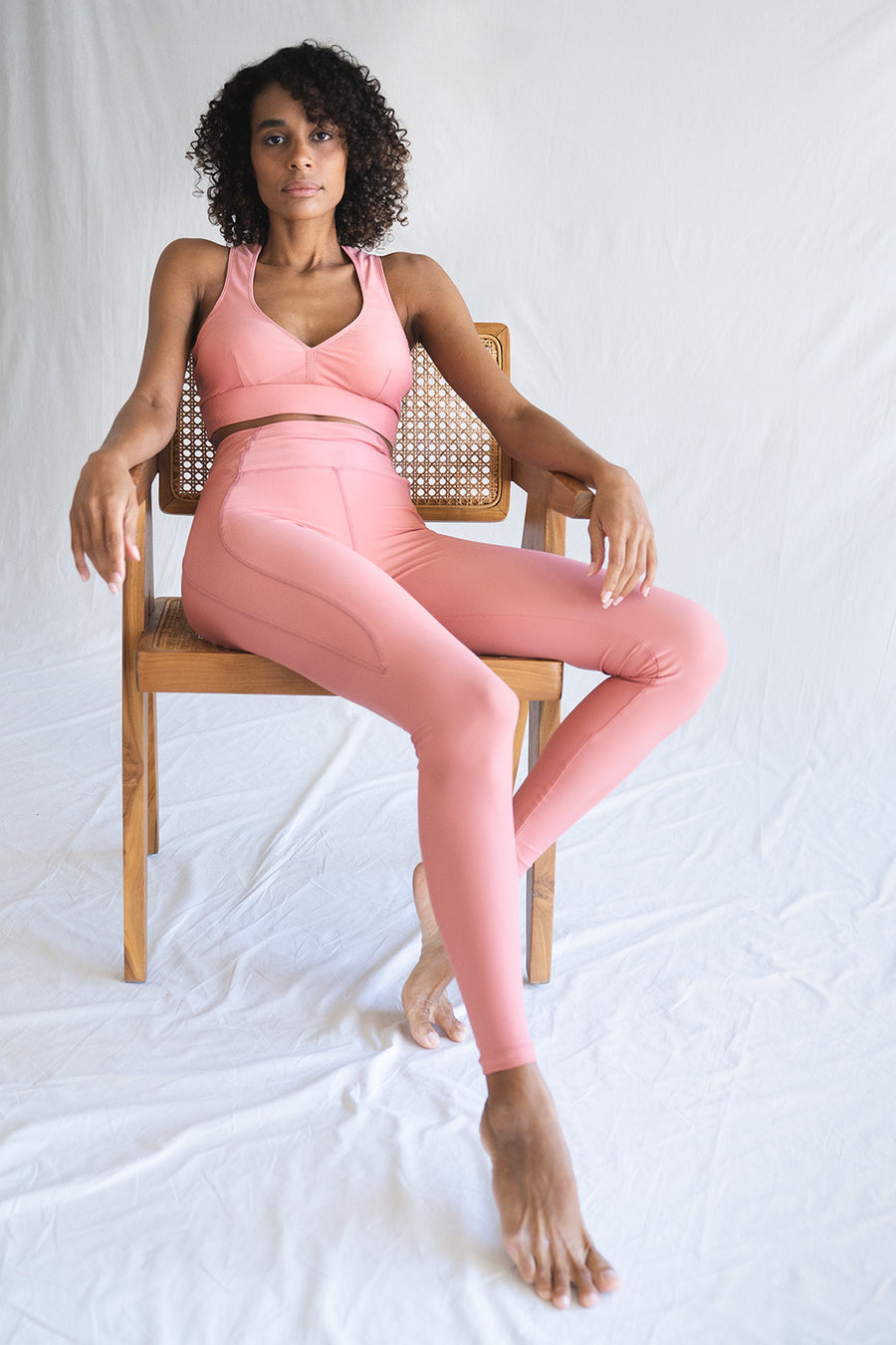 Sculpting Leggings -  Blush Pink